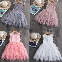 2021 summer girls dress baby girl clothes children party tutu birthday wedding gown toddler girls casual clothing 3 to 8 years