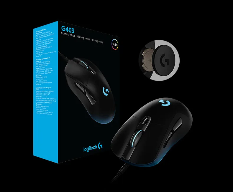 Logitech G403HERO cable e-sports game mouse eat chicken macro belt weighted LOL/CF RGB mechanical desktop