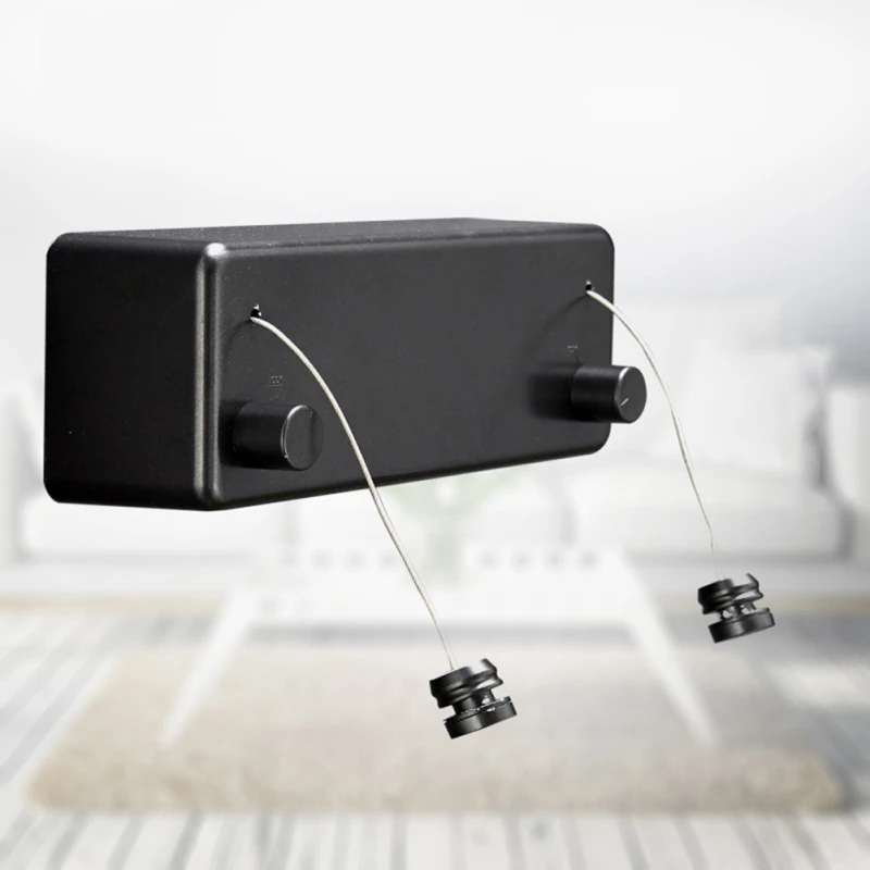 

Perforated Double-line Invisible Clothesline Balcony Bathroom Home Retractable Retractable Clothesline Hotel Clothes Rack