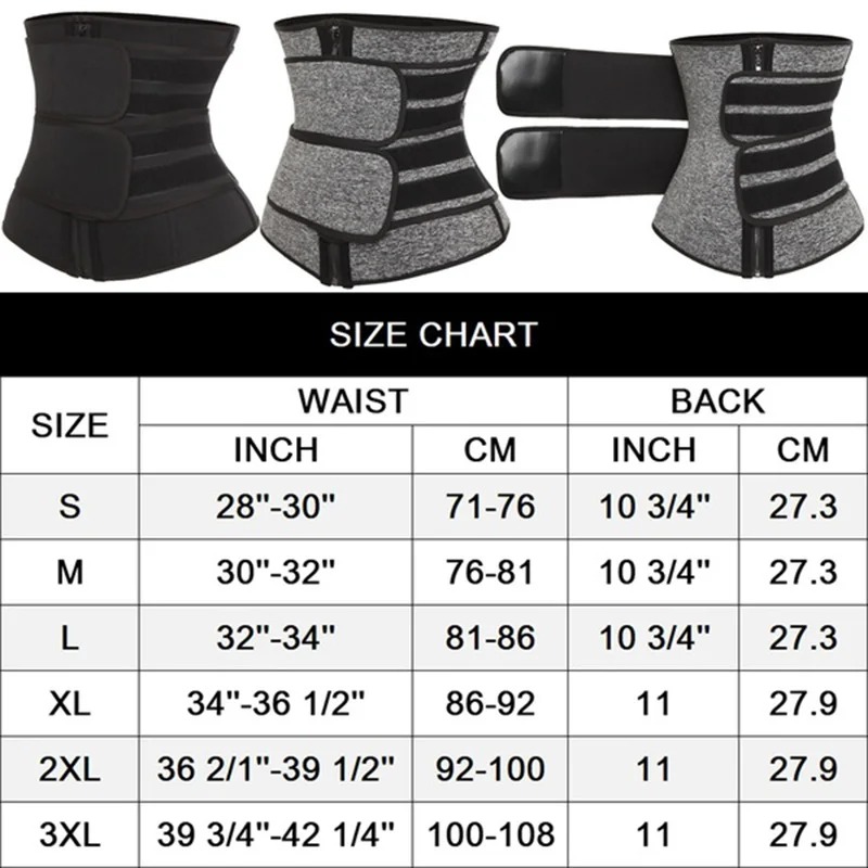 

Neoprene Sauna Waist Trainer Corset Sweat Belt for Women Weight Loss Compression Trimmer Workout Fitness