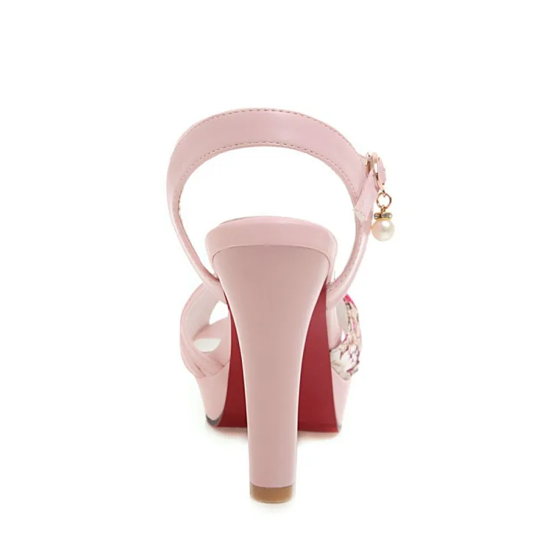 Сандалии женские на высоком каблуке Водонепроницаемые босоножки платформе