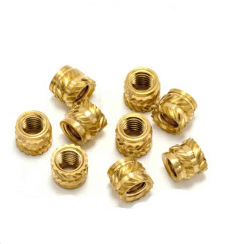 20-100pc M2 M2.5 M3 M4 M5 M6 Brass Hot Melt Insert Knurled Nut Thread Heat Molding SL-type Double Twill Injection Embedment |