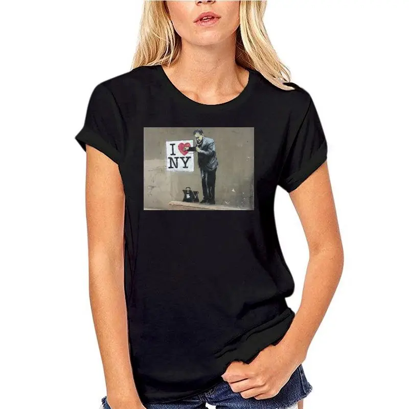 

Releases Banksy Loves Ny - Graphic Cotton T Shirt Short & Long Sleeve Harajuku Funny Tee Shirt Men T Shirt Brand Homme Tees
