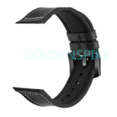 Black leather GOLDENSPIKE IWO 8 Plus 1:1 MTK2502C Беспроводное зарядное устройство W54 Bluetooth Смарт-часы IWO8 Smartwatch 44 мм серия 4 для Apple Watch - Цвет: Black leather