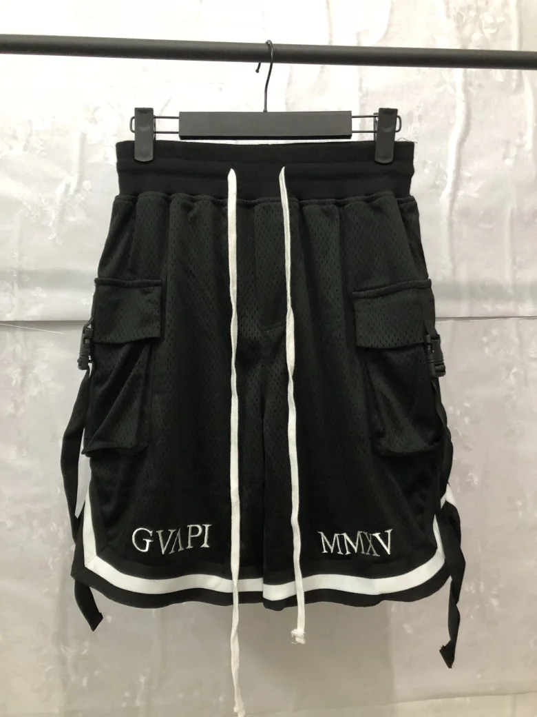 GUAPI GVAPI MMXV белые тактические красные мужские баскетбольные шорты с вышивкой |