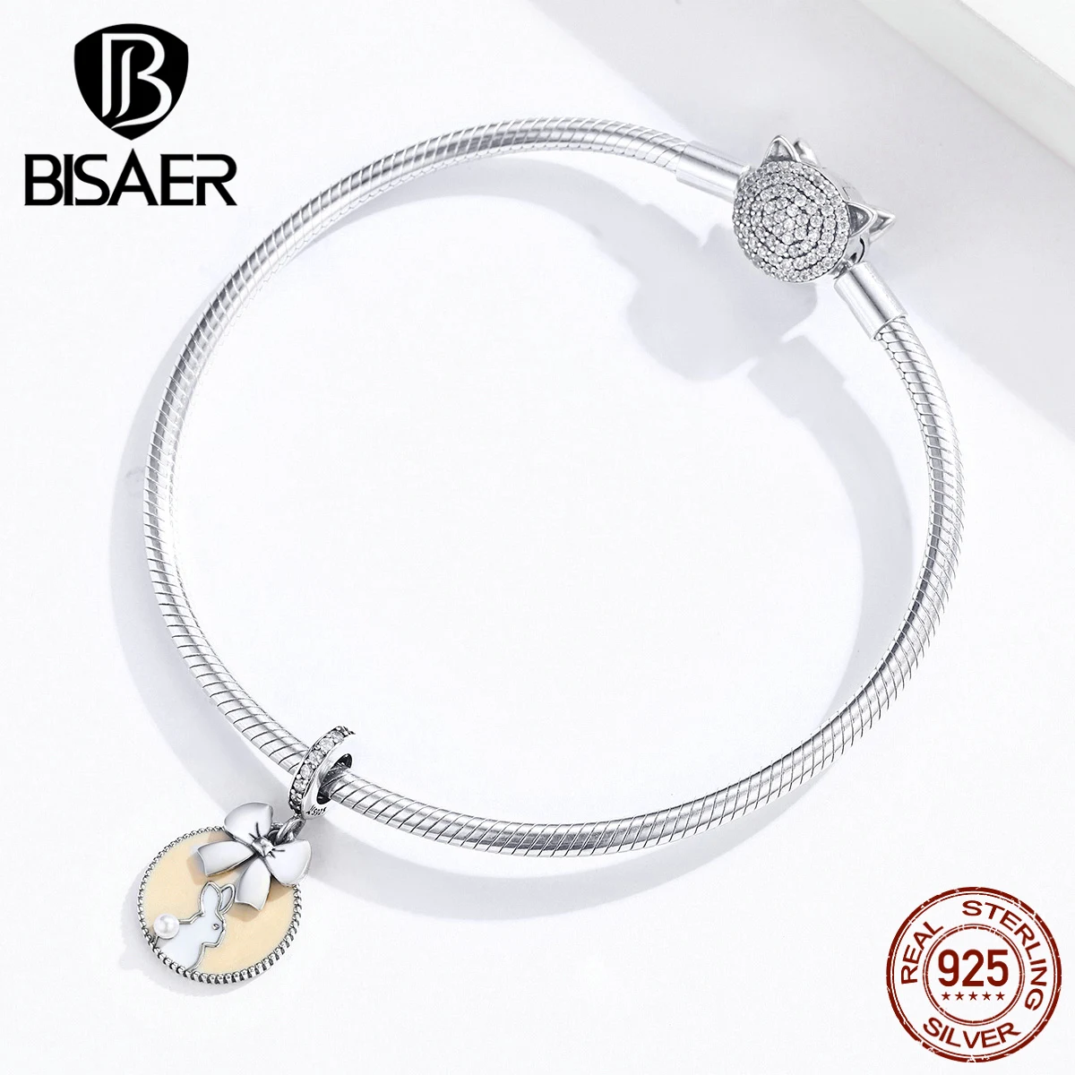 Подвески из серебра 925 пробы с выгравированным кроликом | Украшения и аксессуары