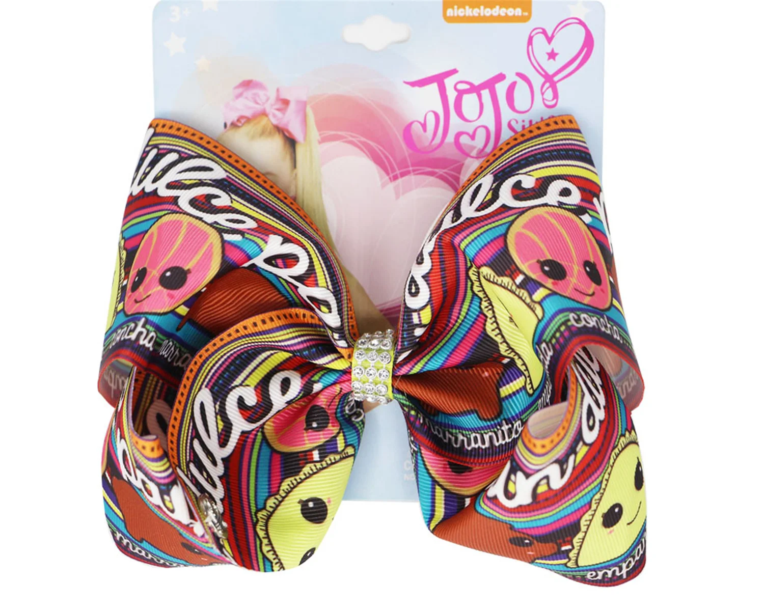 2021 NEW Cartoon girl print ribbon bowknot 7inch hair Bow Hair Clip Handmade FOR KIDS GIRLS Hair Clips Hair Accessories 12pcs/