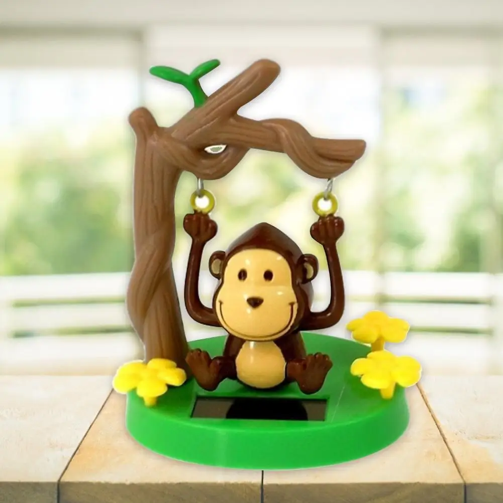 Украшение салона автомобиля качающаяся обезьяна аниме мини кукла на солнечной