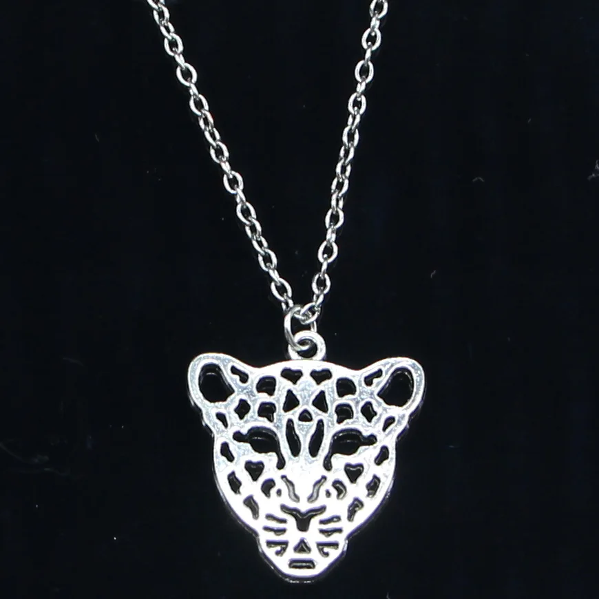 

New Fashion Necklace 28x26mm hollow leopard head Pendants Short Long Women Men Colar Gift Jewelry Choker