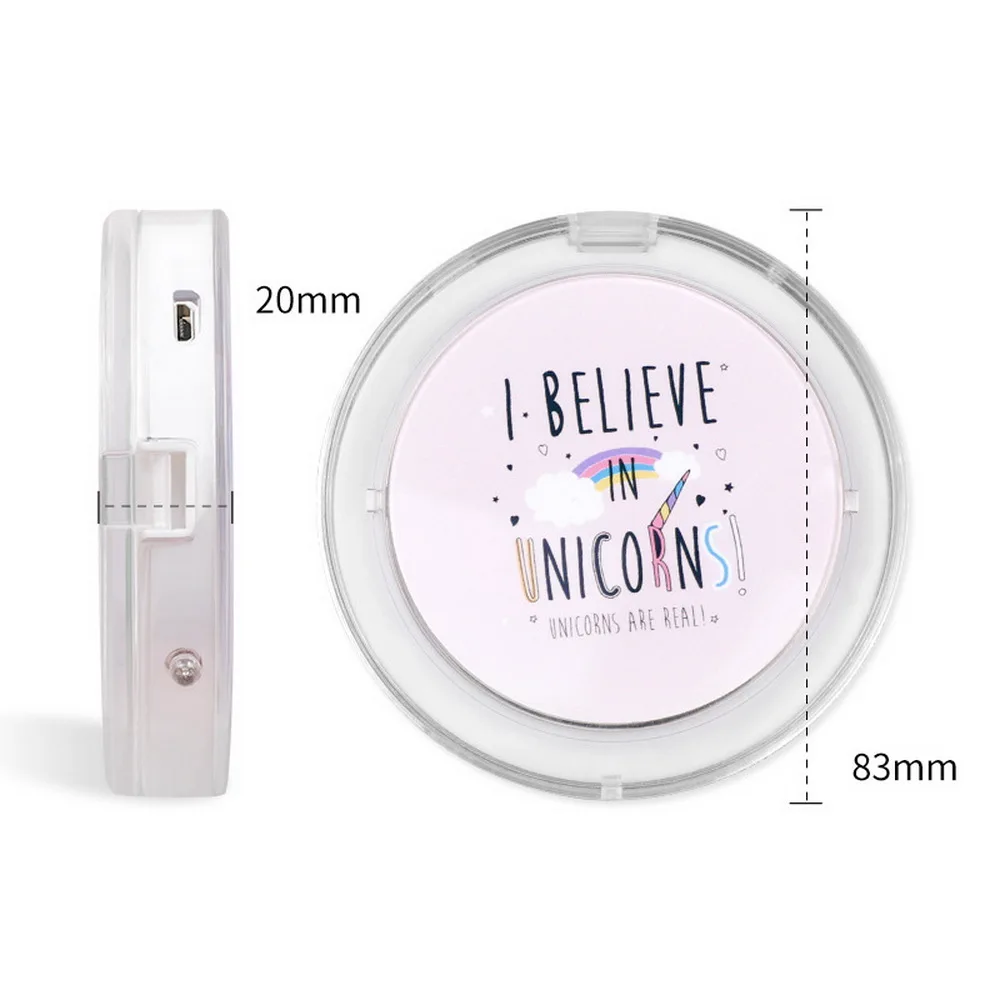 Led зеркало для макияжа с подсветкой мини туалетное увеличительное Spiegel