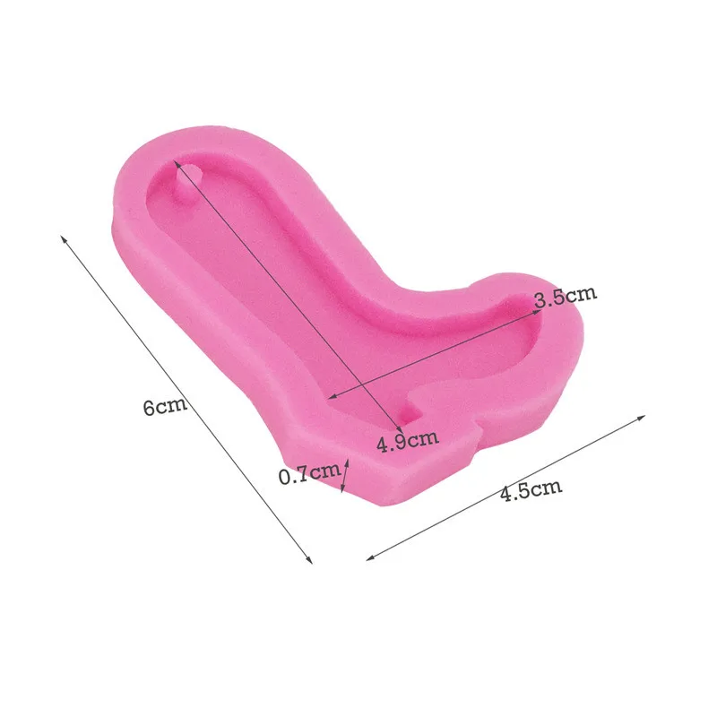 Ковбойские сапоги силиконовая форма для брелоков обувь из полимерной глины DIY