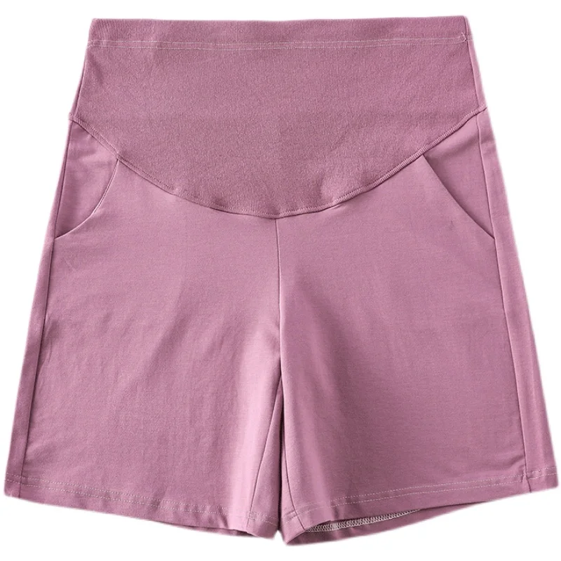 

3155# Summer Thin Cotton Maternity Short Pants Sports Casual Adjustable Belly Shorts for Pregnant Women Loose Pregnancy