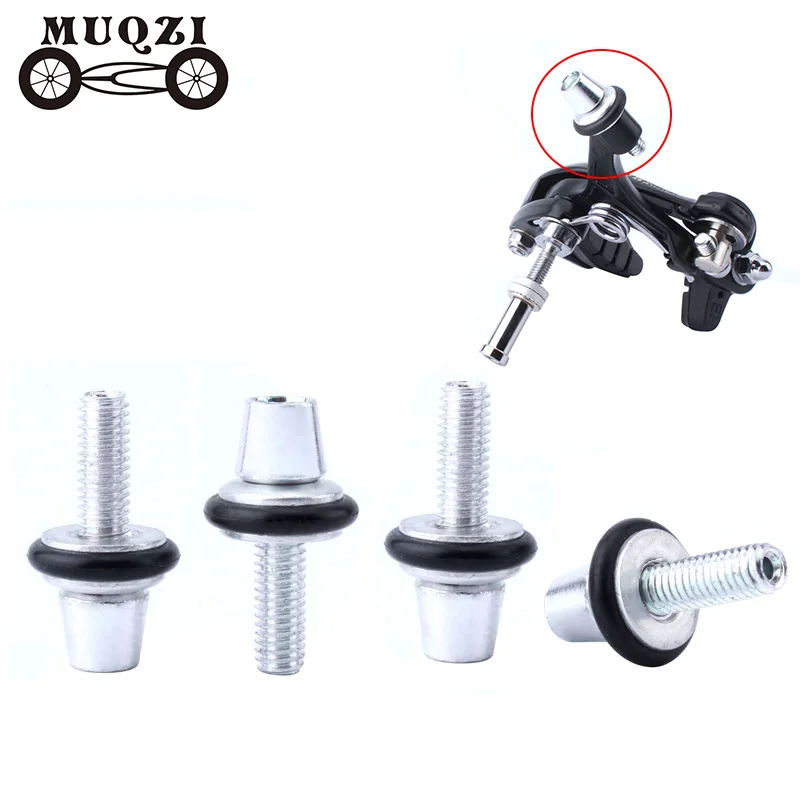 

MUQZI 4pcs Bicycle Brake Cable Adjuster Screw Clamp Fine Adjustment M6 aluminum alloy Bolt Fixed Gear Road Bike