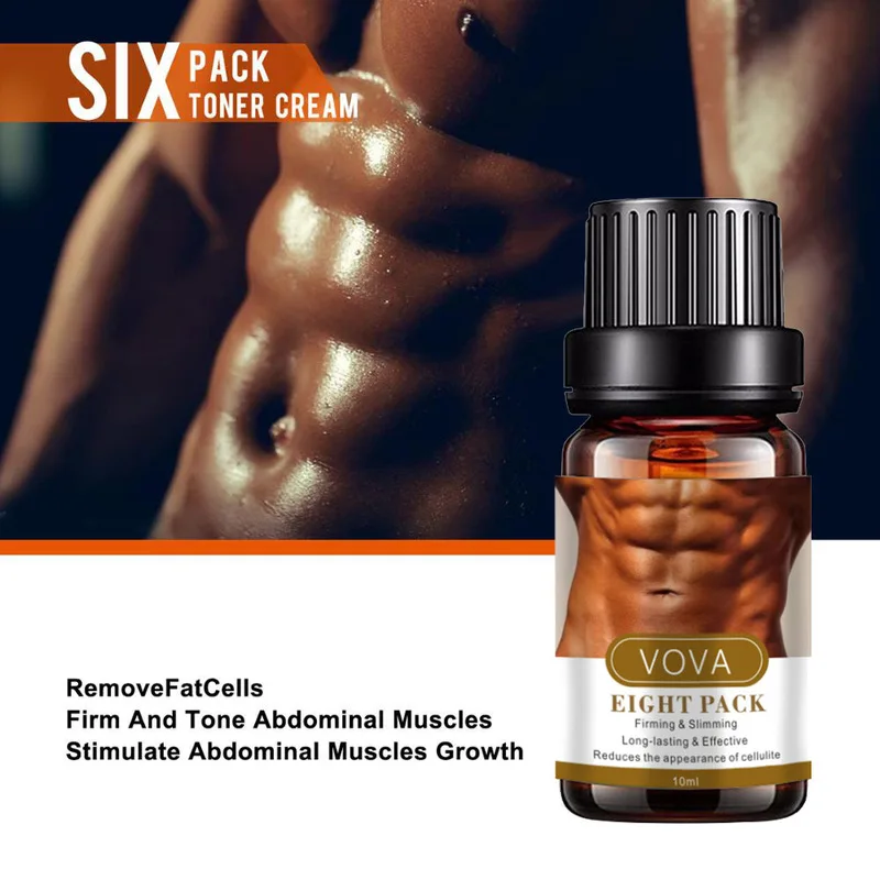

Powerful Abdominal Muscle Essential Oil Men Stronger Muscle Eight Pack Cream Anti Cellulite Fat Burning Weight Loss Product 10ml