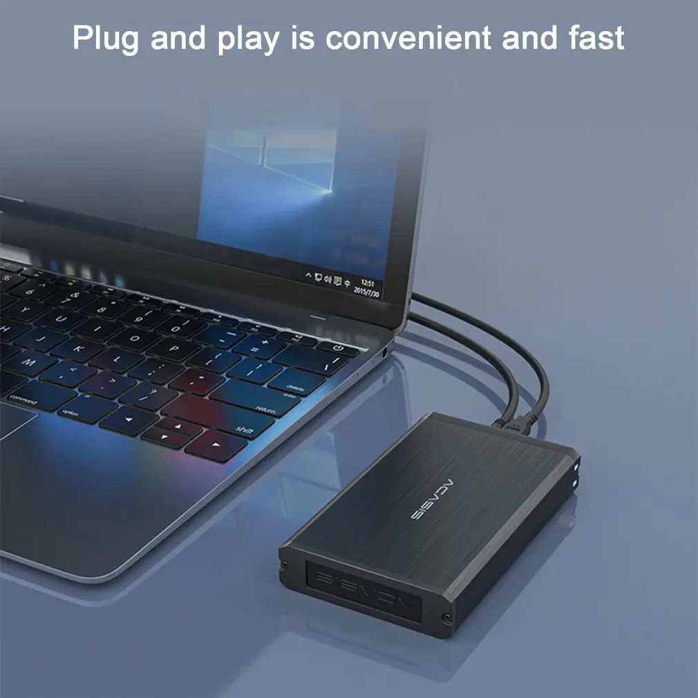 ba 06usi usb 2 0ssd mobile hard disk box dual using sata ide interface 3 5 inch universal hdd enclosure aluminum alloy free global shipping