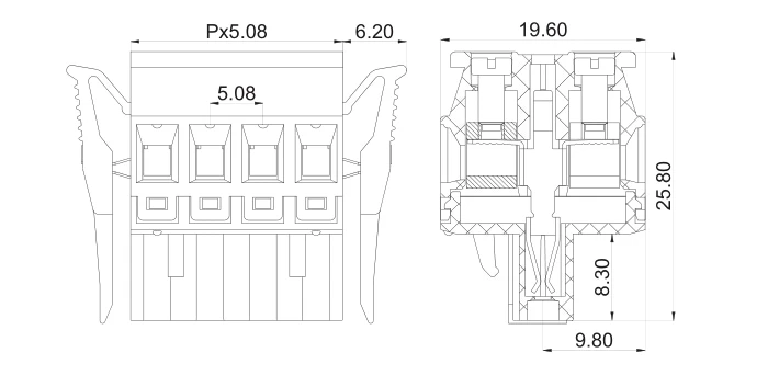 KF2EDGKGHG 5.08 2P~ 12P PCB CONNECTOR PLUG-IN TERMINAL BlOCK 2EDGKGHG 5.08mm 2PIN~ 12PIN TVMSTB 2,5 STF PHOENIX CONTACT DEGSON