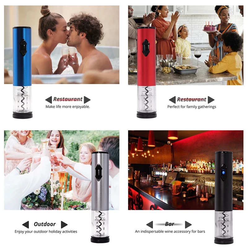 

Beeman Automatic Bottle Opener for Red Wine Foil Cutter Electric Red Wine Openers Jar Opener Kitchen Tools Gadgets Bottle Opener