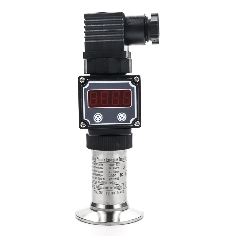 4-20MA Pressure Transmitter -100kPa.. -10~0~1MPa Transducer 0-5V Clamp Sensor Flat Film | Инструменты