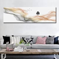 modern abstract long canvas print painting pictures posters and prints for living room home decoration wall art no frame