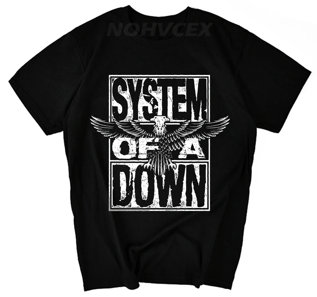 SYSTEM OF A DOWN футболка хлопок короткий рукав Для мужчин's SOAD|Мужские футболки| |