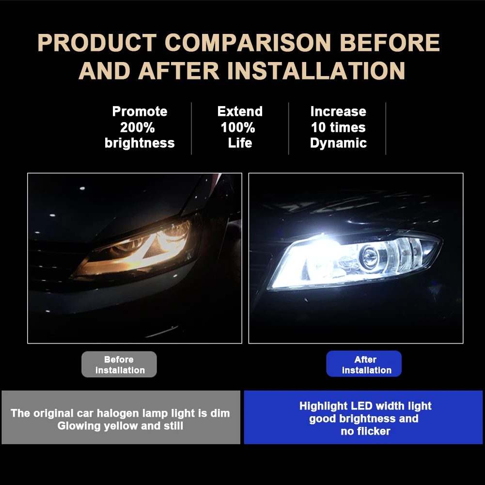 

10pcs T10 501 194 W5W 7020 3SMD License Plate Light Bulbs Super Bright Canbus Error Free Xenon White LED Wedge Light Bulb