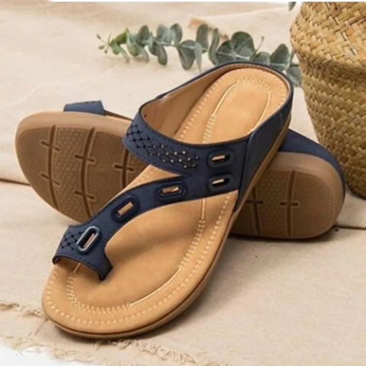 

2022 New Women Sandals Premium Women'S Shoes Flat Slipper Vintage Anti-Slip Sandals Women Flip Flops Ladies Shoes