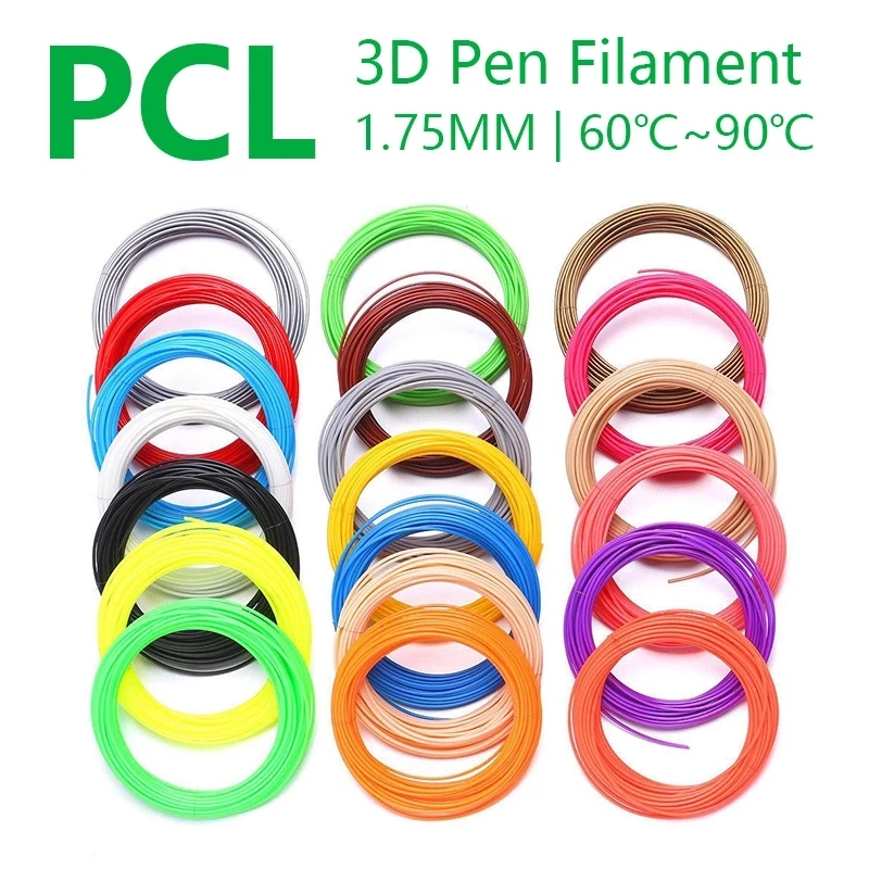 PCL 1.75mm 3d pen filament 20 colors Low temperature plastic printing pcl abs pla 1.75 | Компьютеры и офис