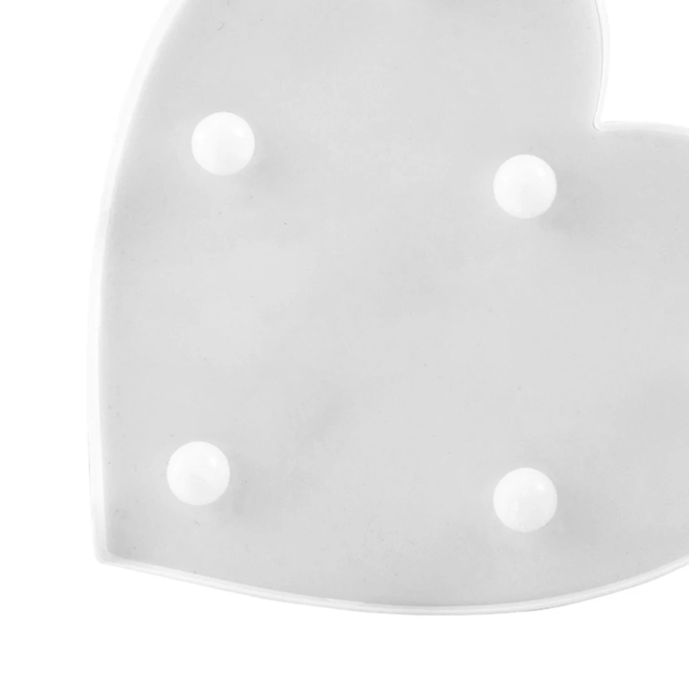 

LED Table Modeling Lamp Romantic Love Heart Shape Decoration Night Light for Proposal Wedding Festival Arrangement
