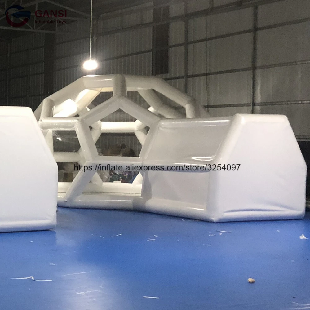 3 м прозрачный надувной воздушный купол палатка с 2 входом Высокое качество