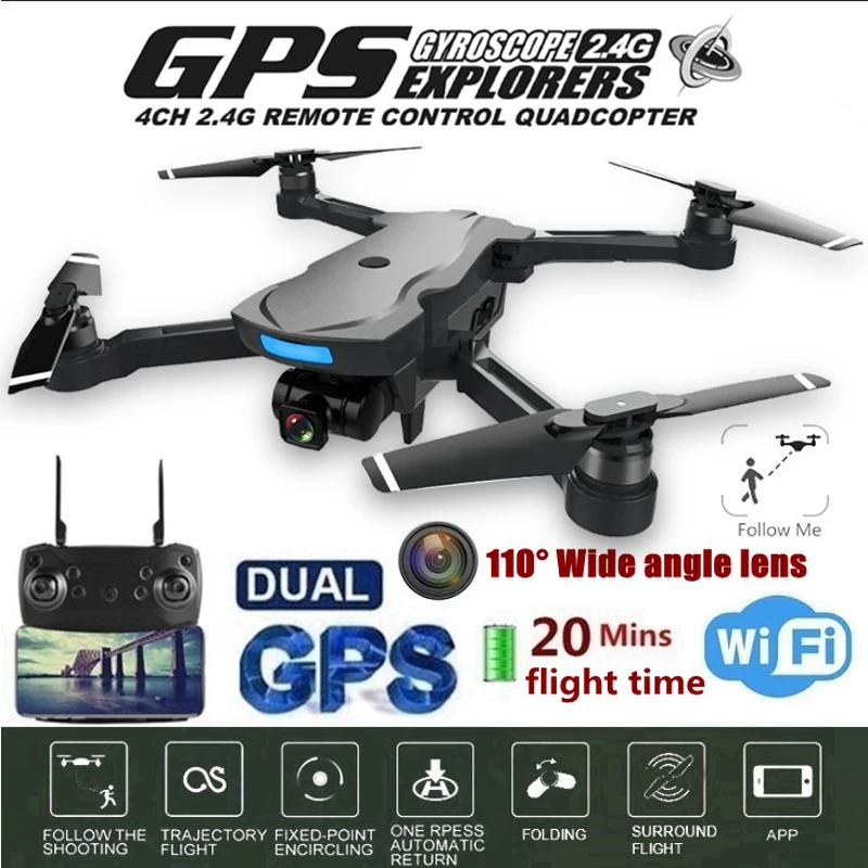 Высокая Великий занять 4 K Мода Smart Drone FPV 1080 P HD Камера gps VP позиционирования электронная стабилизация изображения Gimbal камера