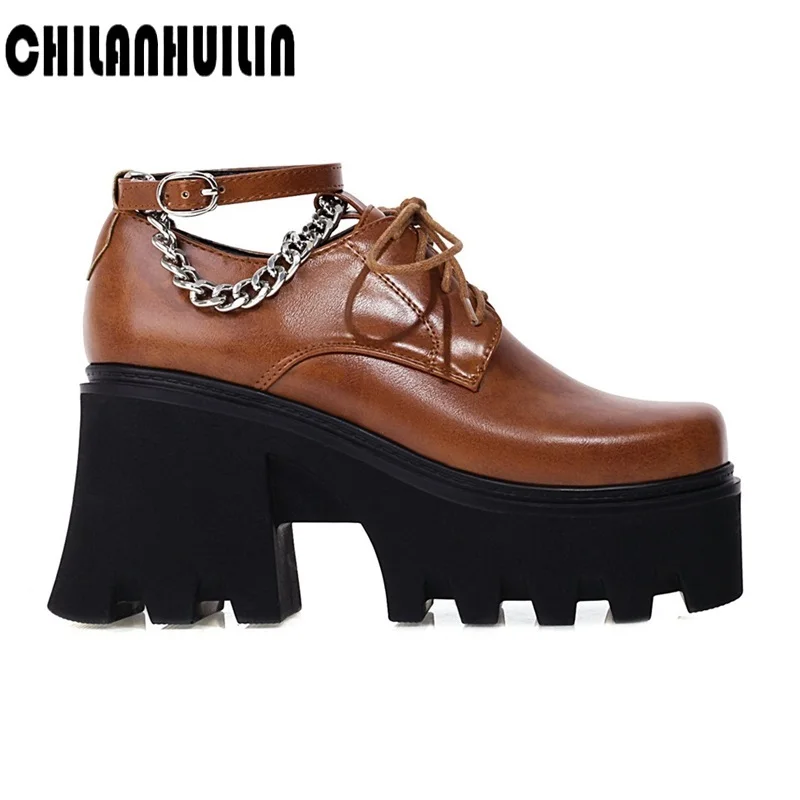 

Туфли-лодочки женские на высоком каблуке, классические, на шнуровке, микрофибра, платформа, повседневные, вечерние, классические, черные