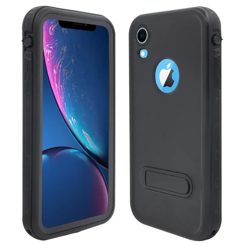 Черный SHELLBOX водонепроницаемый чехол для телефона для iPhone XR XS MAX чехол ТПУ с ПК подводный чехол для iPhone XR XS Max водонепроницаемый чехол - Цвет: Черный
