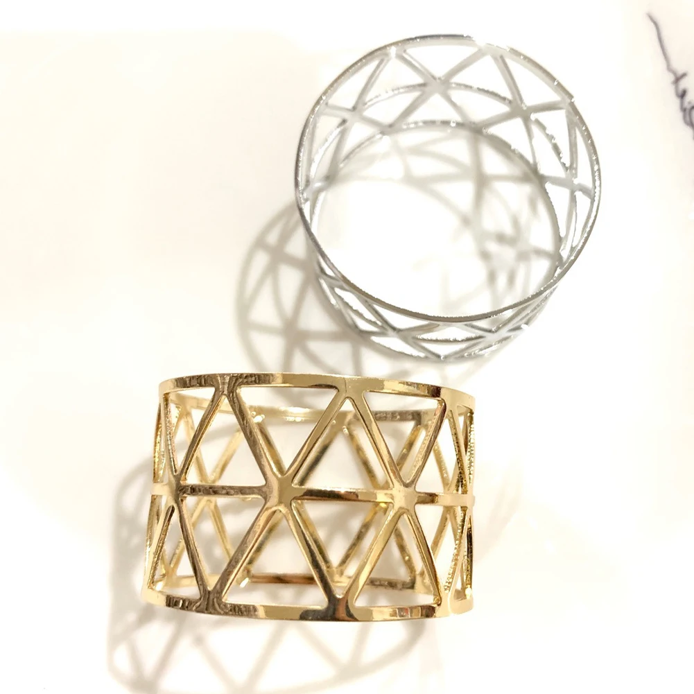 

Alloy Napkin Rings Wedding Napkin Rings Decoration Ring Table Decoration Accessories for Dinner Table Napkin Party Gold 10PCS