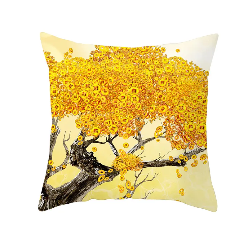Christmas decor tree money pillow cover home case comfortable holiday gift cushion | Дом и сад