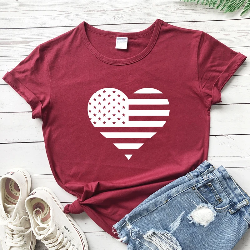 Женская футболка с принтом рисунком США | одежда