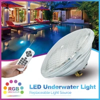 led submersible underwater pool light ip68 par56 swimming pool led light ac dc12v rgb color changeable with remote controller