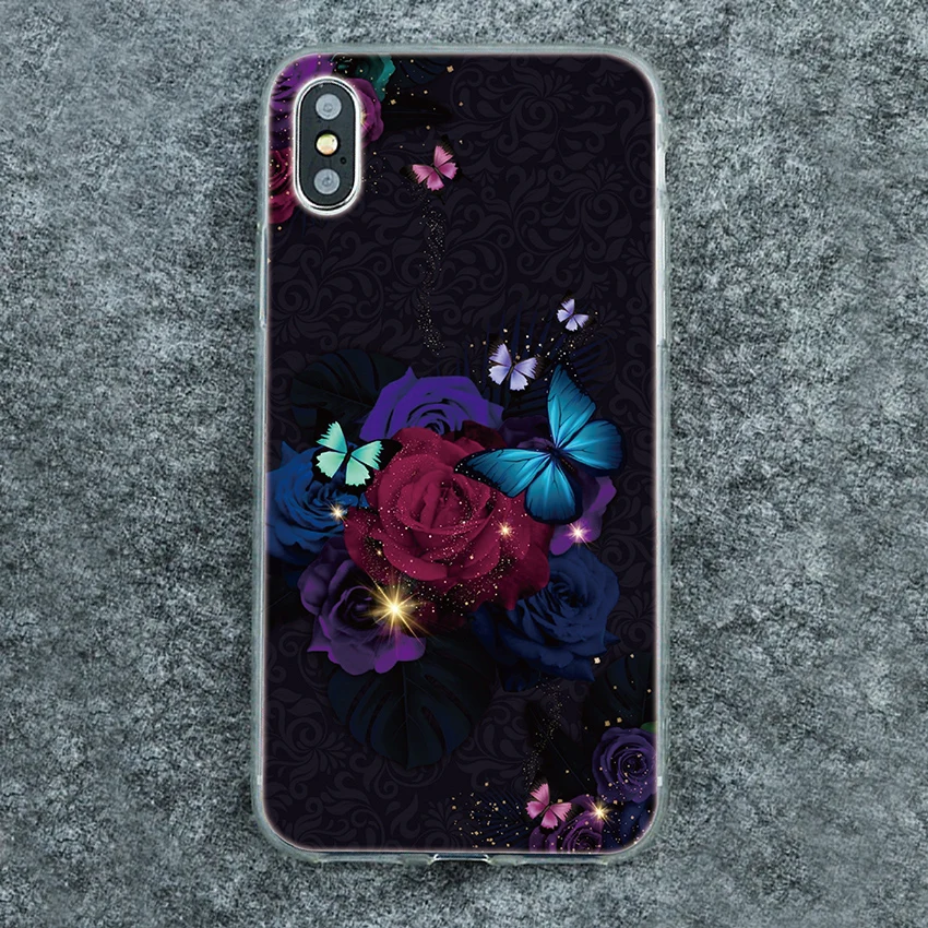 Мягкая задняя крышка из ТПУ с принтом бабочки для One Plus 3 3T 5 5T 6 6T OnePlus 7 pro