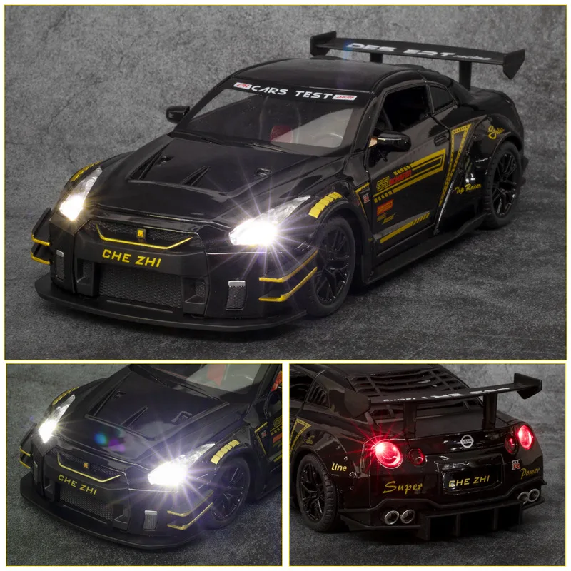 1:24 Nissan Skyline Ares GTR R35 Литые и игрушечные автомобили металлическая Игрушечная модель