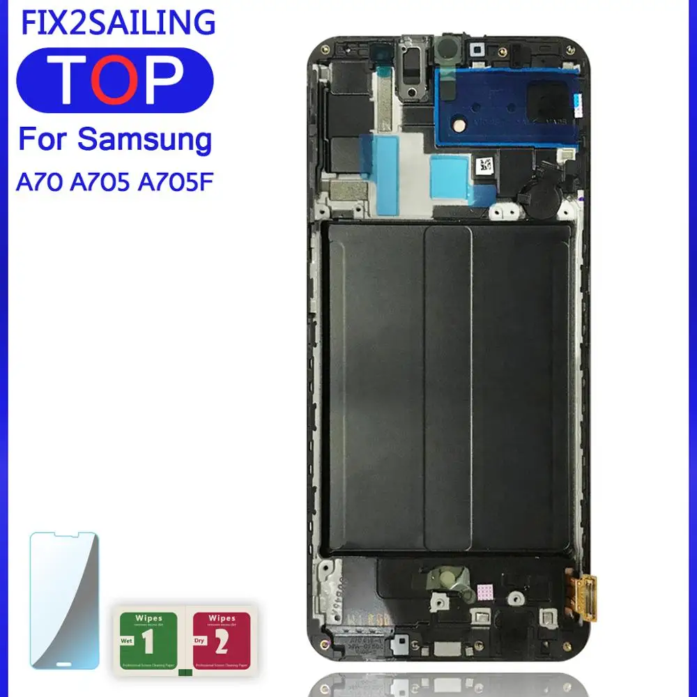 ЖК дисплей для Samsung Galaxy A70 A705 A705F SM 6 7 'ЖК сенсорный экран Рамка дигитайзер