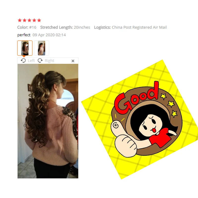 

XINRAN Synthetic Fiber Claw Clip Wavy Ponytail Extensions Long Thick Wave Pony Tail Hair Piece Clip In Hair Extensions For Women