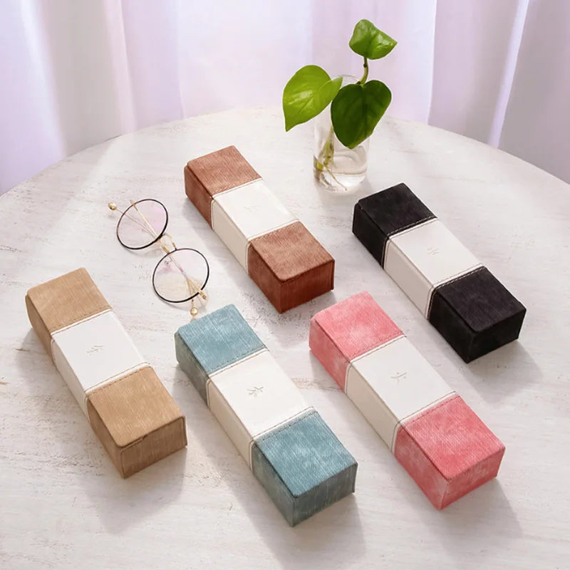 Кожаный Чехол для очков при близорукости небольшой креативный футляр хранения