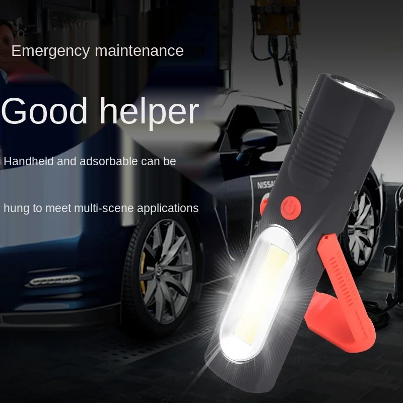 

Multi-function Work Light Rechargeable LED with Magnet Auto Repair Machine Emergency Power Torch LED Bulbs Cn(origin) ABS