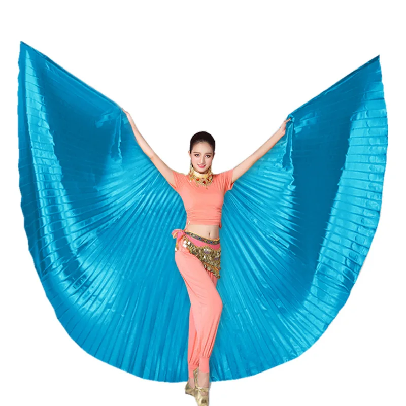Новый стиль профессиональные крылья для танца живота Исиды золотые серебряные