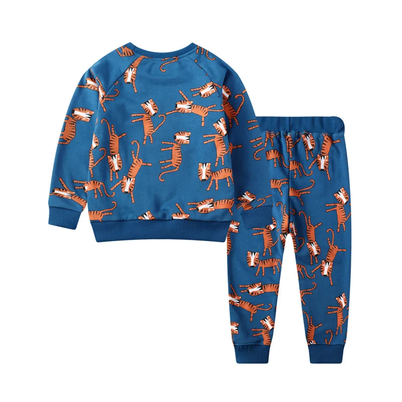 2019 New Baby Boys Clothes Sets Spring Autumn Long-sleeved Suit Children's Animal Little Tiger Cotton Clothing |
