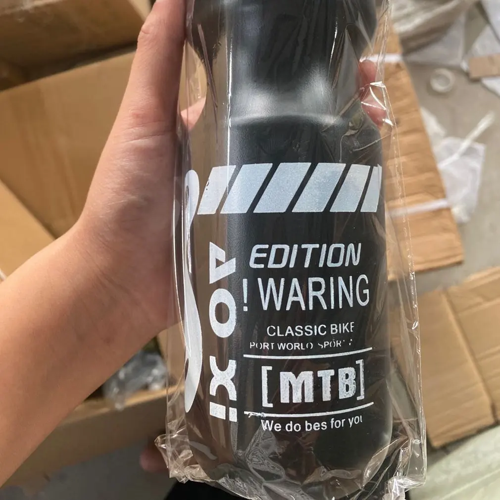

750ML Mountain Bike Bicycle Cycling Water Drink Bottle+Holder Cage Outdoor Sports Plastic Portable Kettle Water Bottle Drinkware