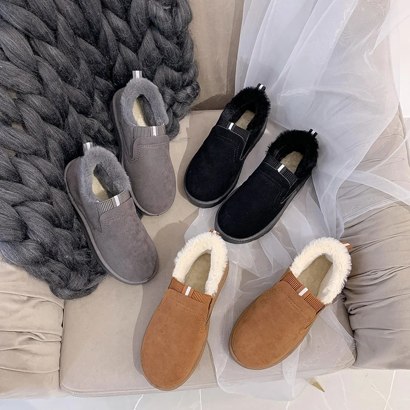 Зимние сапоги женская обувь зимние ботильоны унисекс на плоской подошве без