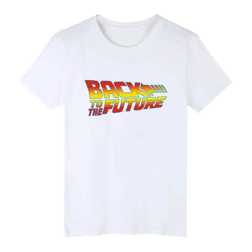 Футболка мужская с надписью Назад в будущее повседневный Свободный Топ