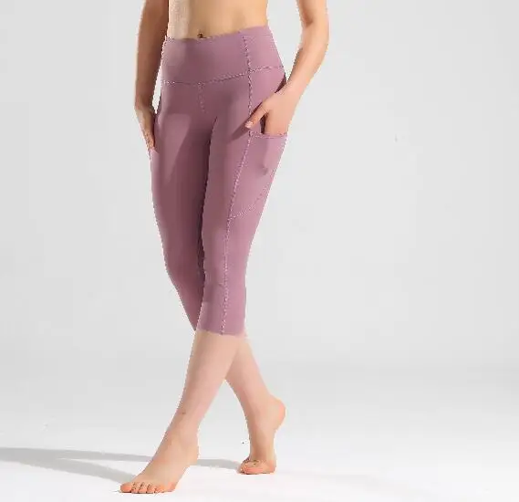 2020 спортивные Леггинсы для тренажерного зала суперкачественные тканевые черные