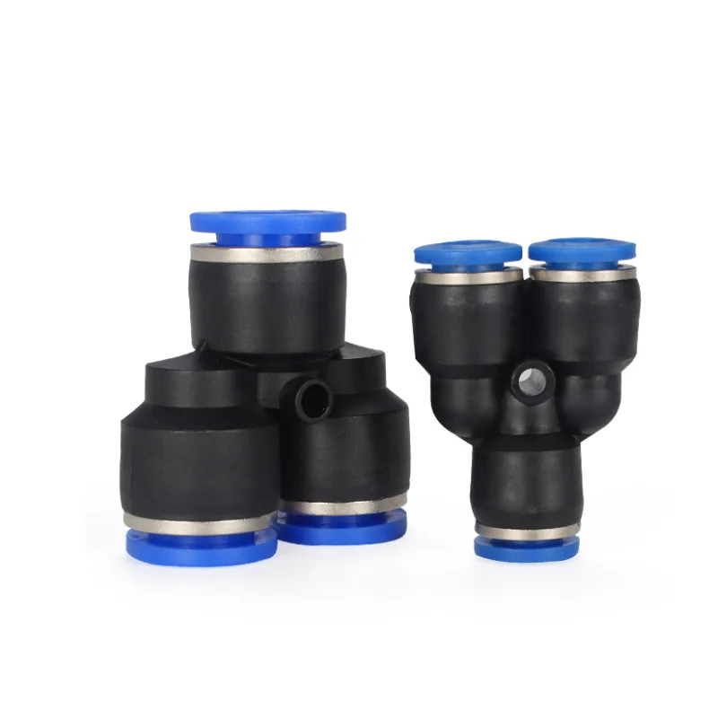 1Pcs Pneumatic Fittings PY/PU/PV/PE/HVFF/SA Air Water Pipes Connectors Direct Thrust 4 to 12mm/ PK Plastic Hose Quick Couplings |