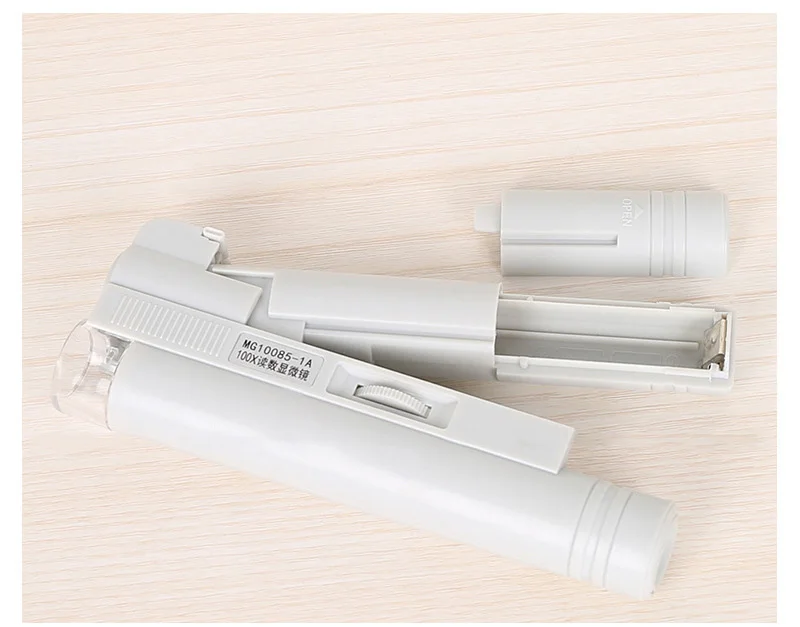 Оптическая линза 100 раз двойная трубка с координатой Портативный микроскоп